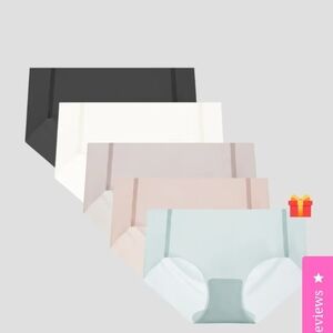 NAUGE-NEW AND SEALED UNDERWEAR/4 Pairs-- Black, Cream, Beige, Light Blue